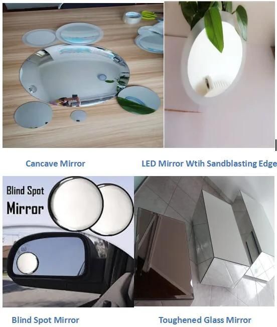 Convex Mirror Glass for Motorcycle′s Mirror 305X407mm 2mm 1200r Clear Aluminium Coat