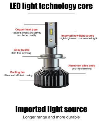 LED Light H11 H3 H7 H1 48W 6000lm Auto Lighting Systems Cheap LED Headlight with Csp 1860 Chips