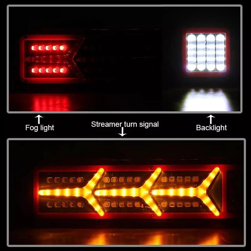 24V Truck LED Tail Light Vehicle Clearance Light Red White Amber Truck Trailer Lights Rear Marker LED Truck Tail Lamp