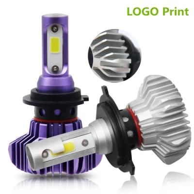 Cheap S2 S1 X3 T8 C6 55W 13000 Lumen Auto Zes Headlights Bulbs Fanless S9 H4 H7 Auto LED Car Light