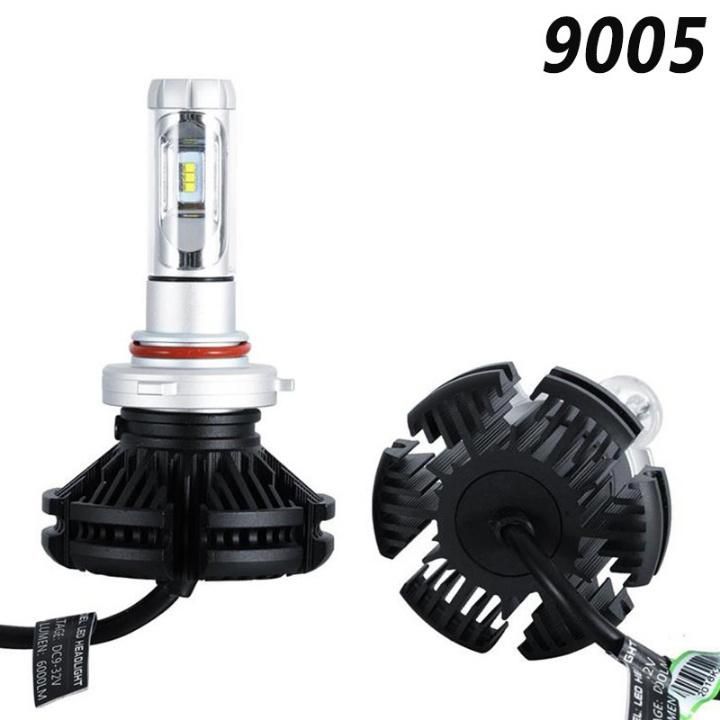 Manufacturer 2PCS X3 LED Headlight 50W 6000lm LED Car Headlight 3000K/6500K/8000K Zes Chip H1 H11 9005 H4 9006 H7 LED Fog Lamp Auto Lights