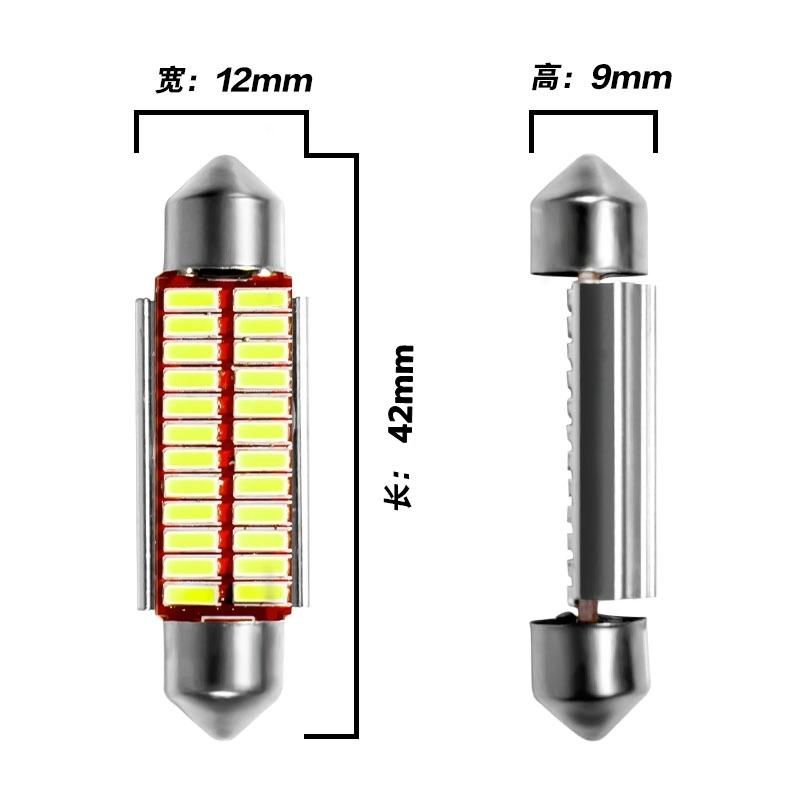 Festoon 31mm 36mm 39mm 42mm LED Bulb C5w C10W Super Bright 4014 SMD Canbus Error Free Auto Interior Room Lamp Car Styling Light