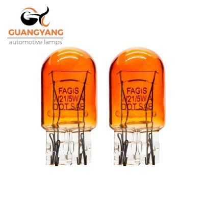 Fagis T20 Wy21W Amber 12V 21/5W Auto Stop Brake Parking Bulb