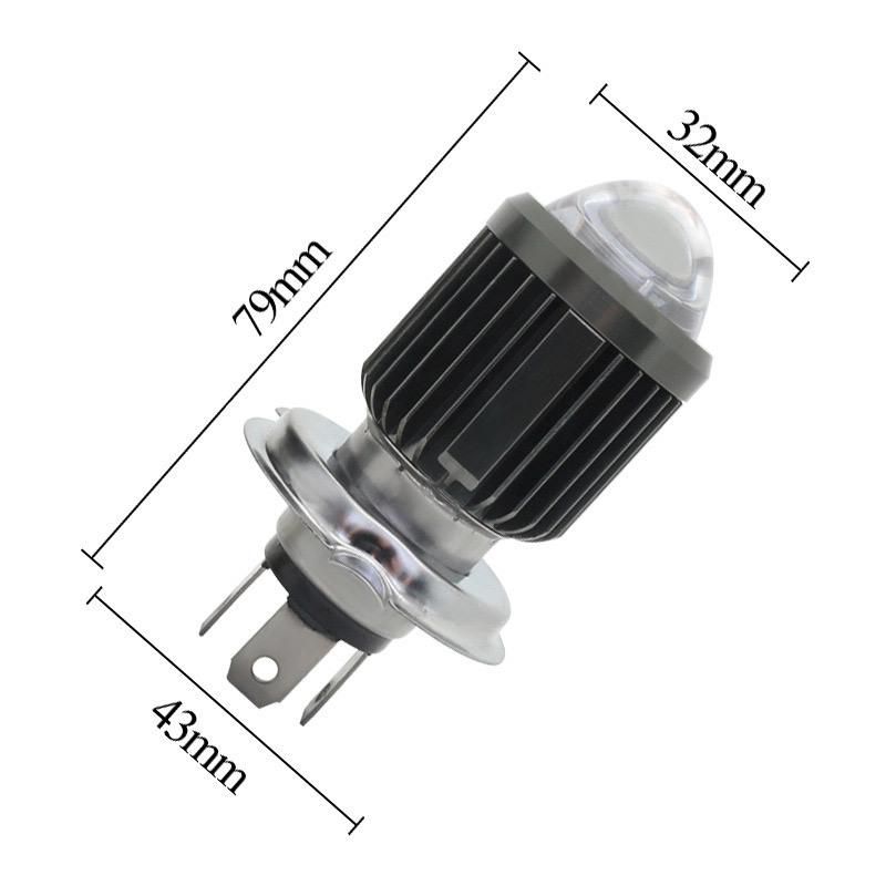 LED Motorcycle Electric Car LED Two-Claw Three-Claw Two-Color Headlight 3000K 6000K Mini Projection Lens