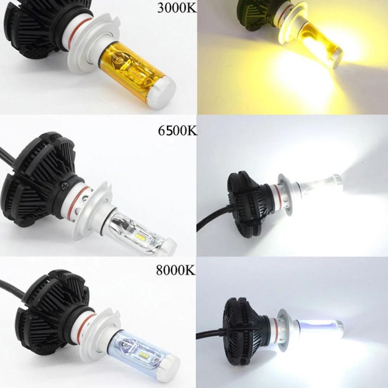 X3 Zes Auto Lamps Car LED Light Bulb 12000lm Auto Lights LED Headlight Factory