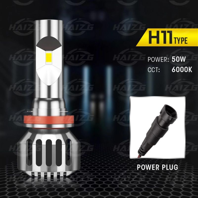 Haizg Auto Lighting System LED Lights H1 H4 H7 H11 9005 9006 Car LED Headlights Accessories Luces LED for Car