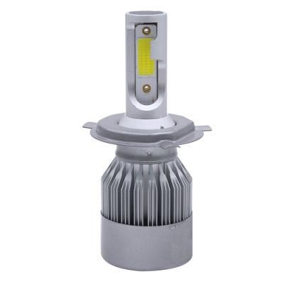 Tow Side COB Chips C6 H1 H3 H4 H7 H11 LED Headlight 12V 24W 880 5202 Auto Lamp Headlight Bulbs