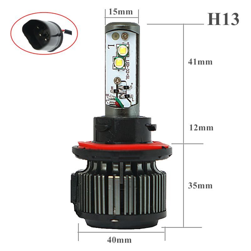 Wholesale V16 LED Headlight H13 Turbo 80W 8000lm H13 LED Bulb All in One Car LED Headlight Kit COB Chips