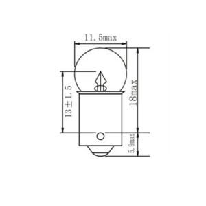 G11 12V 3W Ba9s International Standard Halogen Lamps Backup Fog Stop Tail Turn Lights Auto Bulbs for Car Bus and Truck.