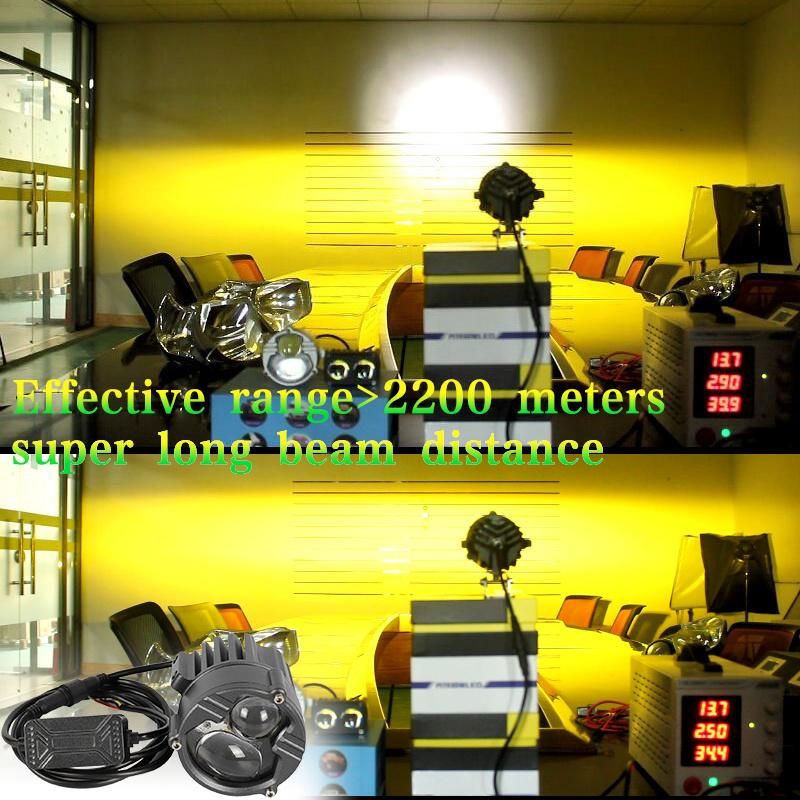 LED Mini U30 Super Bright Double Lens Spotlight 6000K High Beam Low Beam Lights 70W 14000lm Csp Fog Lamps Spotlights Bulbs