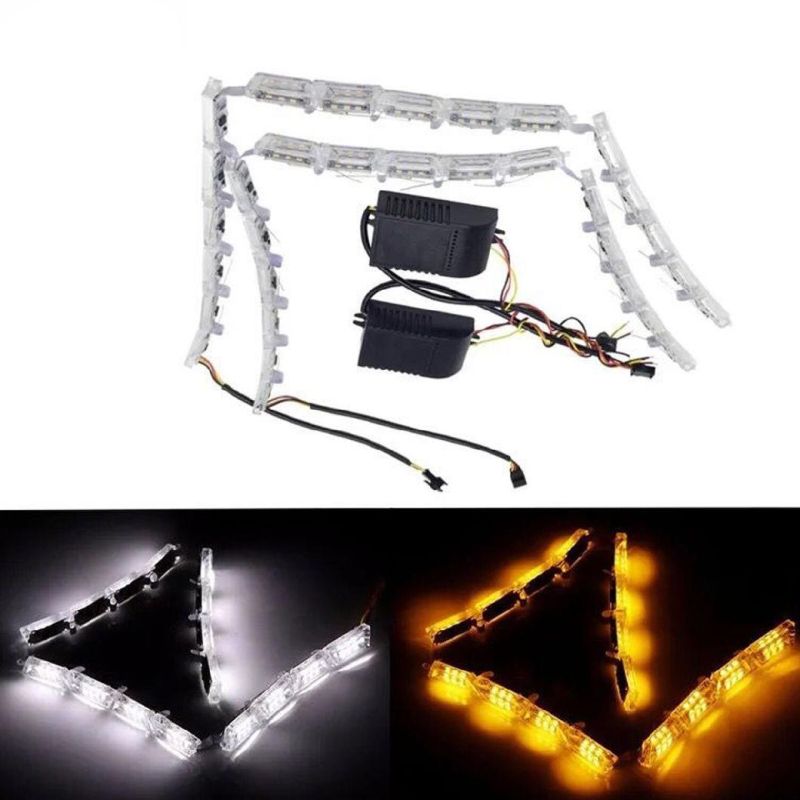 New Crystal Water Lamp LED DRL with Telescopic Steering