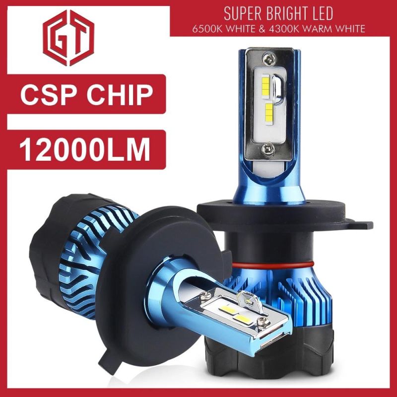 K5 LED H1 Head Lamp Zes Chips Auto LED Head Lighting System 12000lm 9004 H11 9006 H8 H7 Car LED Headlights