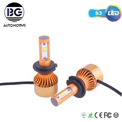 Factory Supply Auto Light Car LED Headlight Bulb Kit 3570 Chips 30W 6000lm H1 H3 H7 H8 H9 H10 H11 H27 9005 9006 880 Auto Light S3