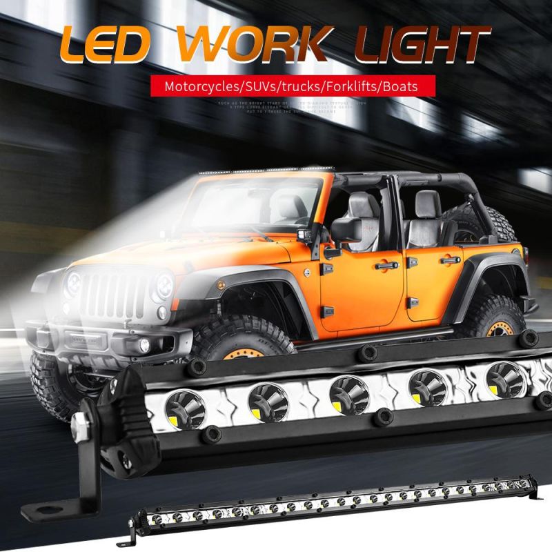 Dxz Ultra Thin 3030 24LED Light Bar 12-24V 6000K Spotlight Car Accessories Auto LED Work Light