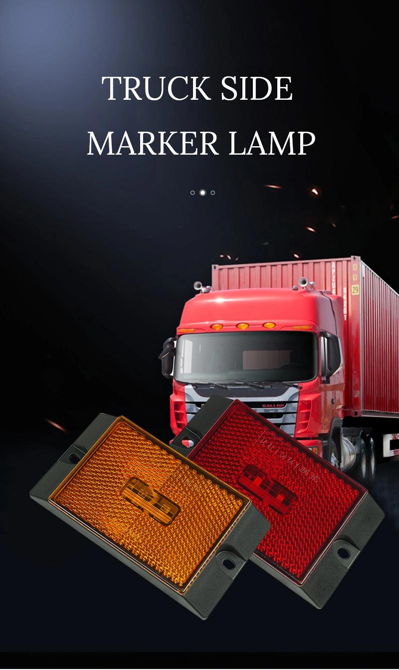 Manufacture Auto LED Light Side Marker Clearance Truck Trailer Signal LED Lamps with Reflector