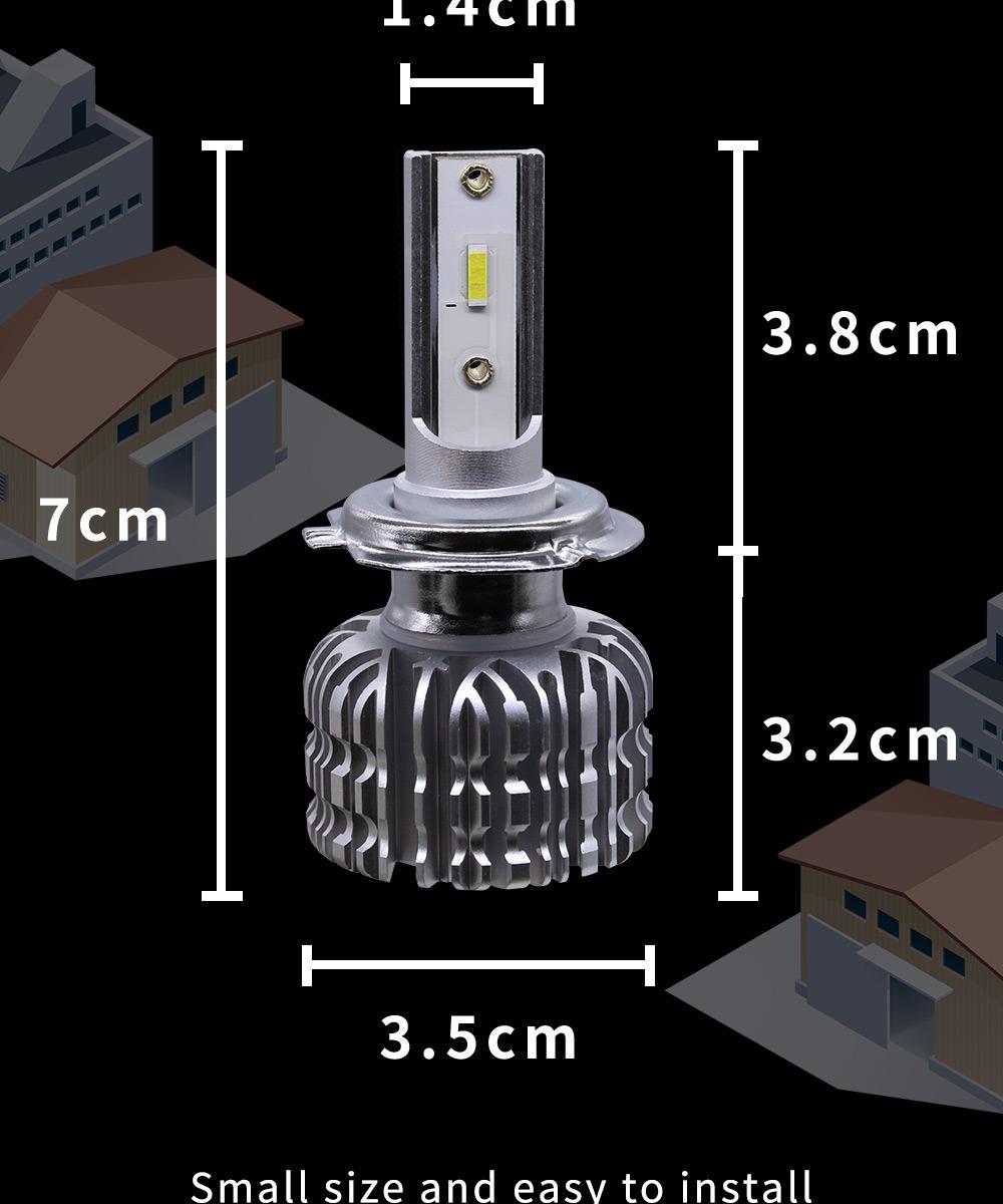 K1 H4 H7 H11 LED Headlight Bulb 36W 8000lm Car Headlights H1 H3 H4 H7 H8 H9 H10 H11 H16 9005 9006 Motorcycle LED Headlight H4 H7