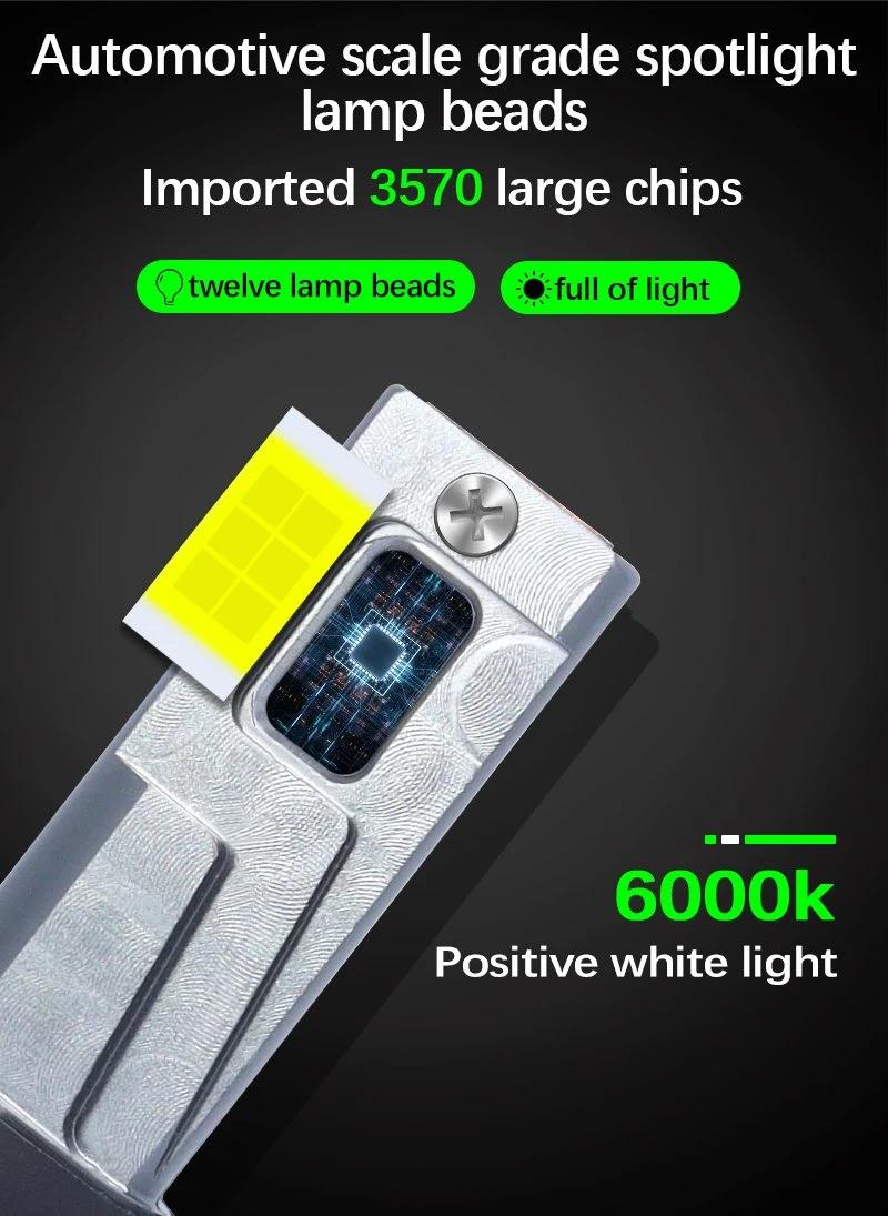 Factory Direct Selling High Quality M8LED Car Headlight 3570 Chip, High Concentrating High Power H4 9005 9006 LED 6000K LED