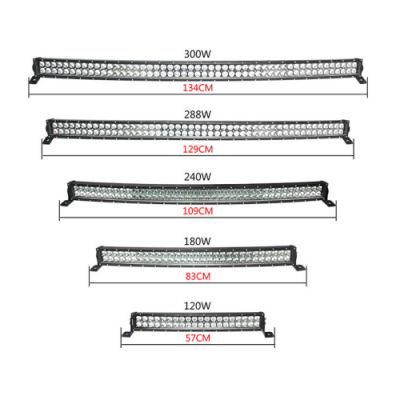 LED Light Bar 120W 180W LED Work Light Offroad Light Truck Lights 6000K Drivering Fog Lights Boat LED Headlight