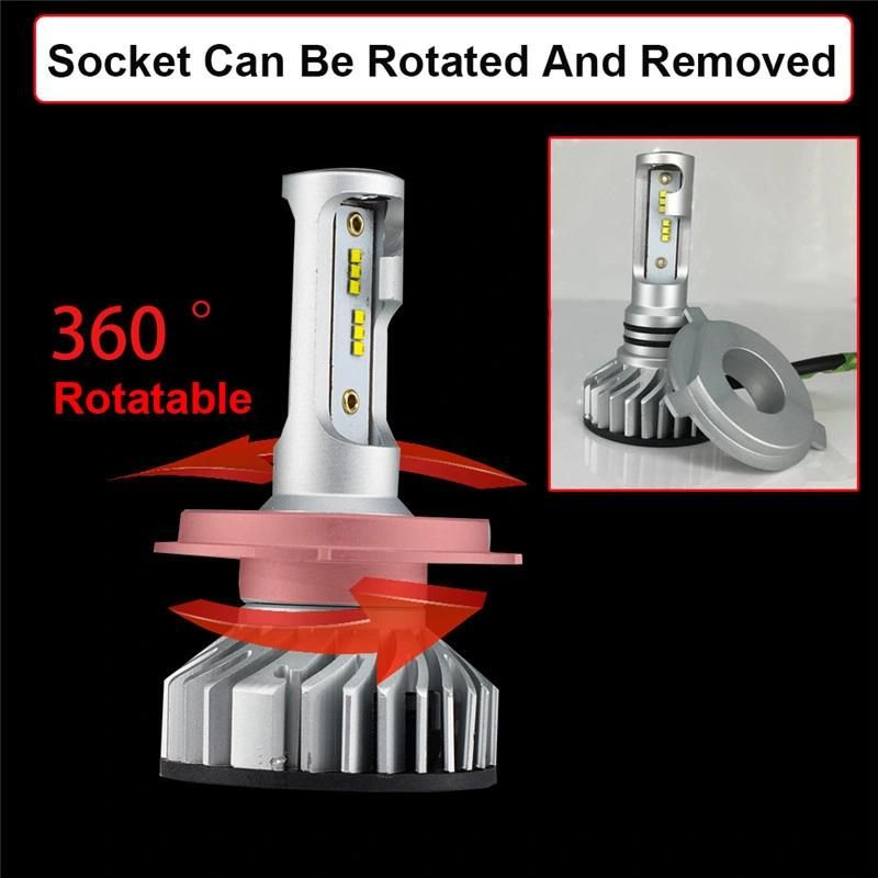 Powerful H4 H7 LED Car Headlight Bulb 12000lm 6500K Running Auto Fog Head Lamp Headlight