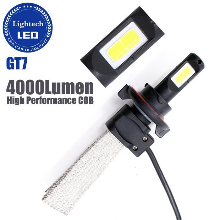 Auto Part S1 Gtp7 Fanless H4 COB LED Car Headlight for Cars Motorcycle