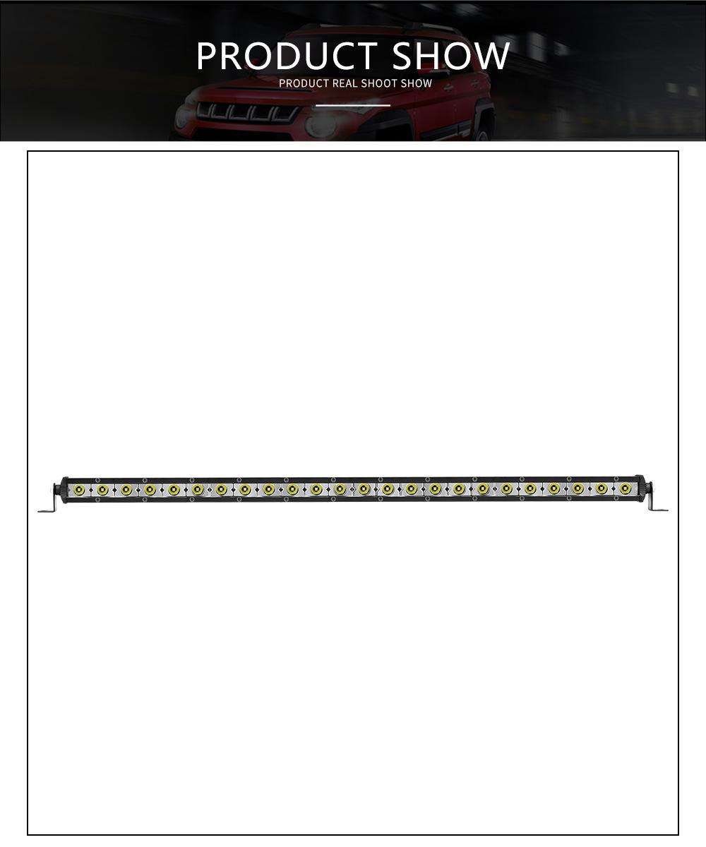 Dxz Ultra Thin 3030 24LED Light Bar 12-24V 6000K Spotlight Car Accessories Auto LED Work Light