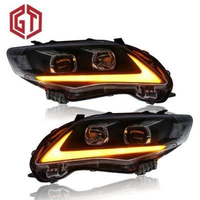 for Toyota Corolla 2011/2012/2013 Car Headlights Assembly W/ LED DRL Turn Signal Lights Plug &amp; Play Head Lights