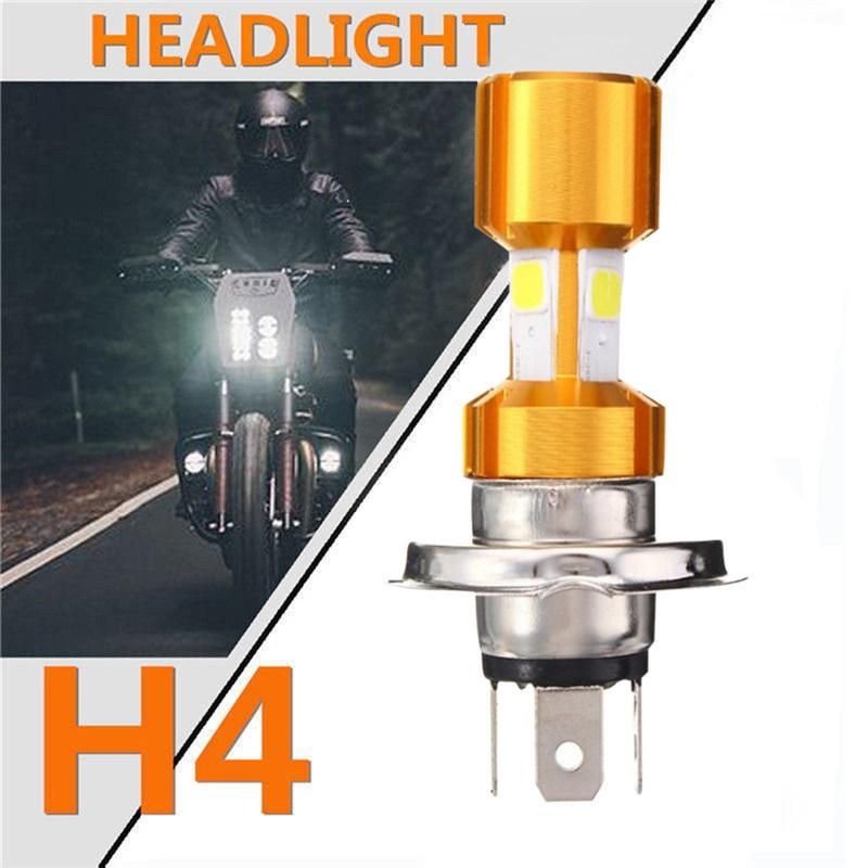 3 Side COB LED Motorcycle Headlight 18W 6000K 4000lm