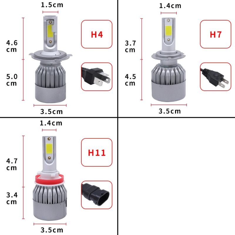 Cheap LED Lights Wholesale  Auto Lighting System 880 Waterproof Lamp H1 H3 H11 LED Headlight 36W 3800lm H7