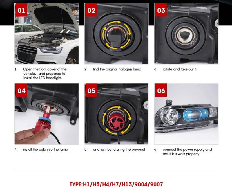 Car Headlight M9 100W 20000lm 9-32V CREE Chip LED Headlights H7 H11 9006 H4 Canbus Car Headlights Bulb Canbus Car Headlights Bulb 6000K