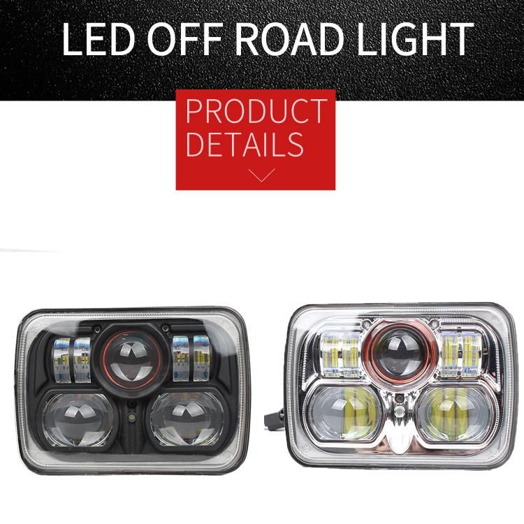 LED Car Headlights 55W 8000lm IP68 6000K Truck Square Headlight Fog Lights Spotlights Decorative Lights Projector Headlights