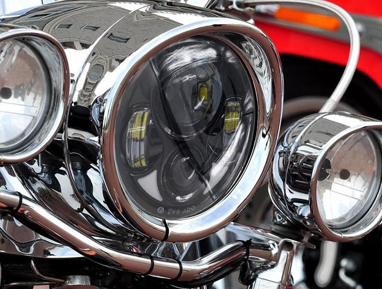 5.75" Inch LED Headlight for Harley Sportster 5-3/4" Motorcycle Projector 40W LED Headlight Lamp