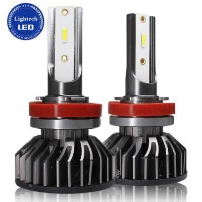 Gj Factory Wholesale F2 LED Headlight High Quality LED Car Bulbs H11 9005 9006 H7 H4 H15