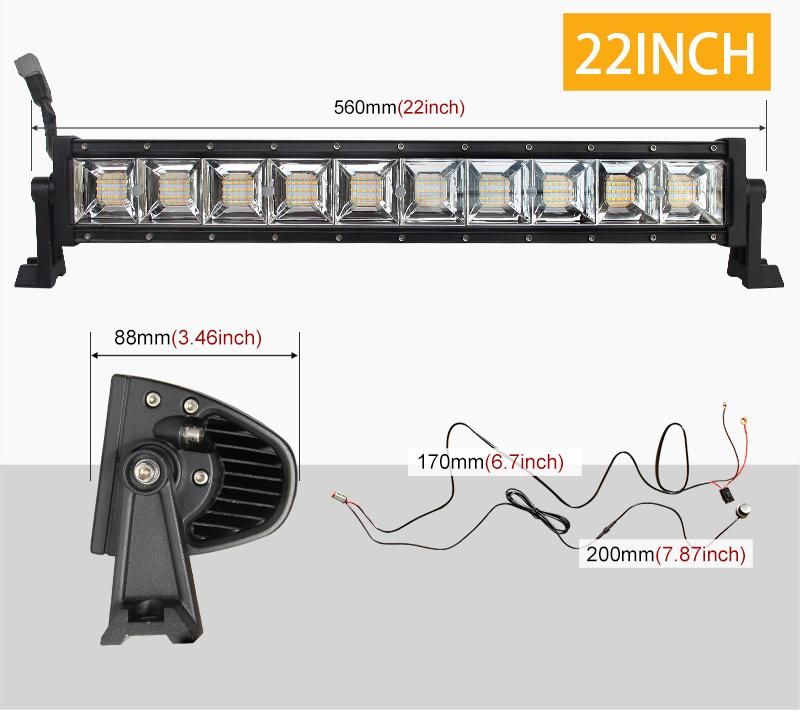 Tractor Boat Warnning Strobe Slim LED Driving Light Bar