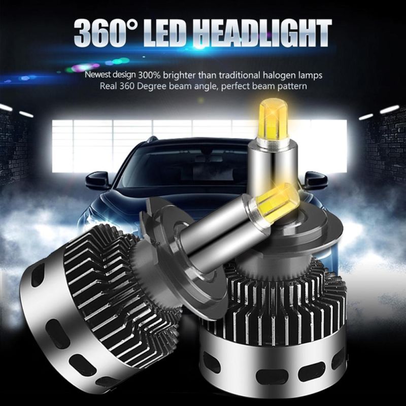 14000lm Canbus LED H7 Car Headlights Bulbs 360 H1 LED H11 H8 H9 9005 Hb3 9006 Hb4 9012 Hir2 6000K Auto Lamp Turbo Lights