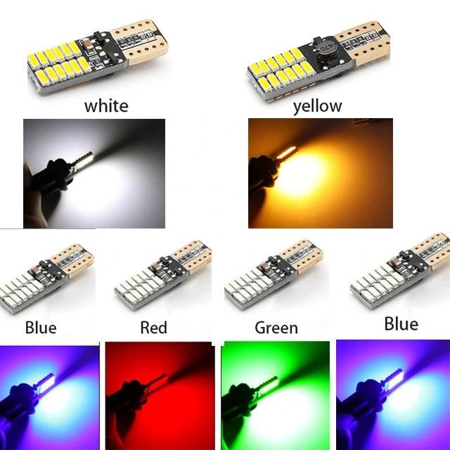 2PCS 5W T10 LED Car Interior Map Dome Lights Parking Light Auto Signal Lamp 12V 6000K Canbus LED Bulbs LED Car Headlight