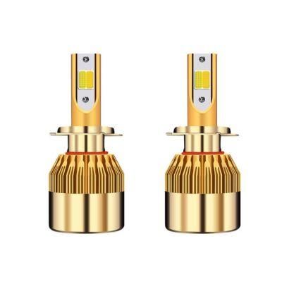 2 PCS Good Price LED Headlight C6 38W 3800lm 3000K/6000K COB Chip 9-32V Two Color H4 H13 9004 H7 H11 LED Car Headlight Fog Lights Bulbs