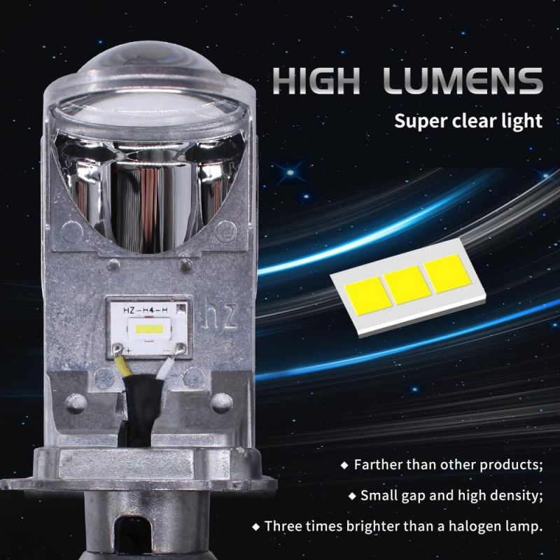 Mini H4 LED Headlight Projector with X3 S1 S2 C6 LED Bulb