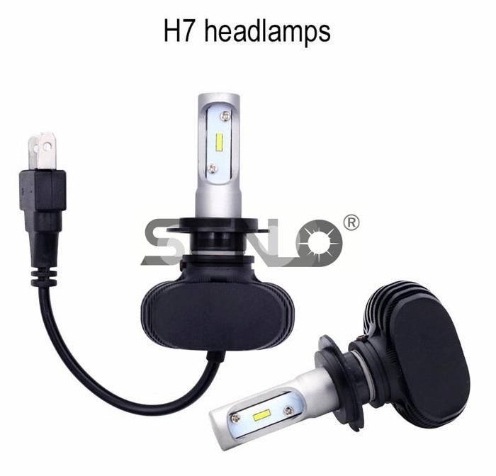 Cheap Product H7 LED Headlight H4 Auto Lamps9005 9006 H3 H13 H8 880 H27 9004 9007 H11 LED H1 S1 50W 8000lm 6500K Automobile Bulb Csp Auto Lights