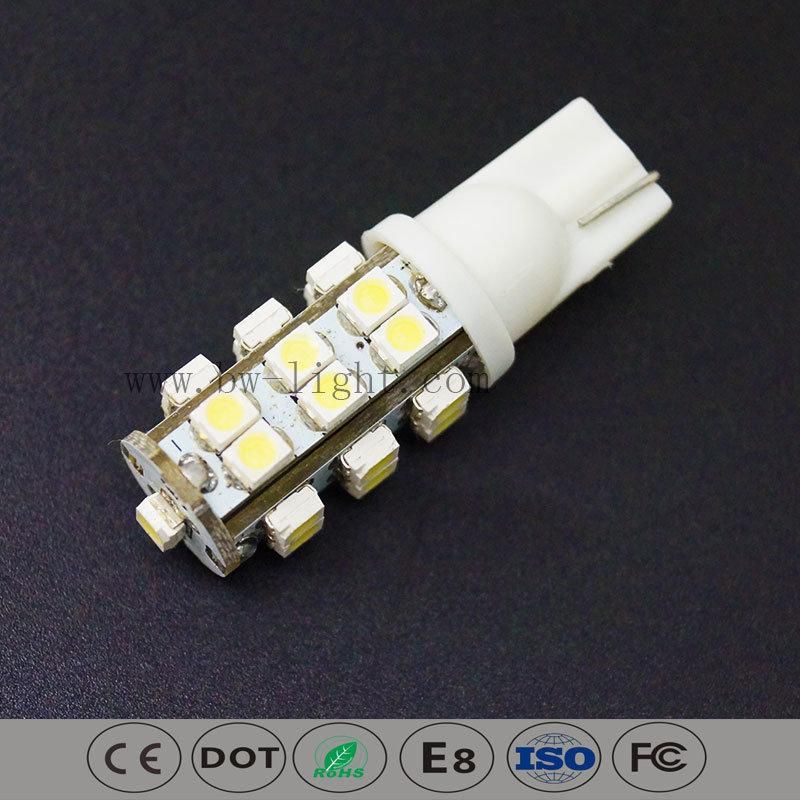 T10 194 168 2825 Warm White LED Car Bulb