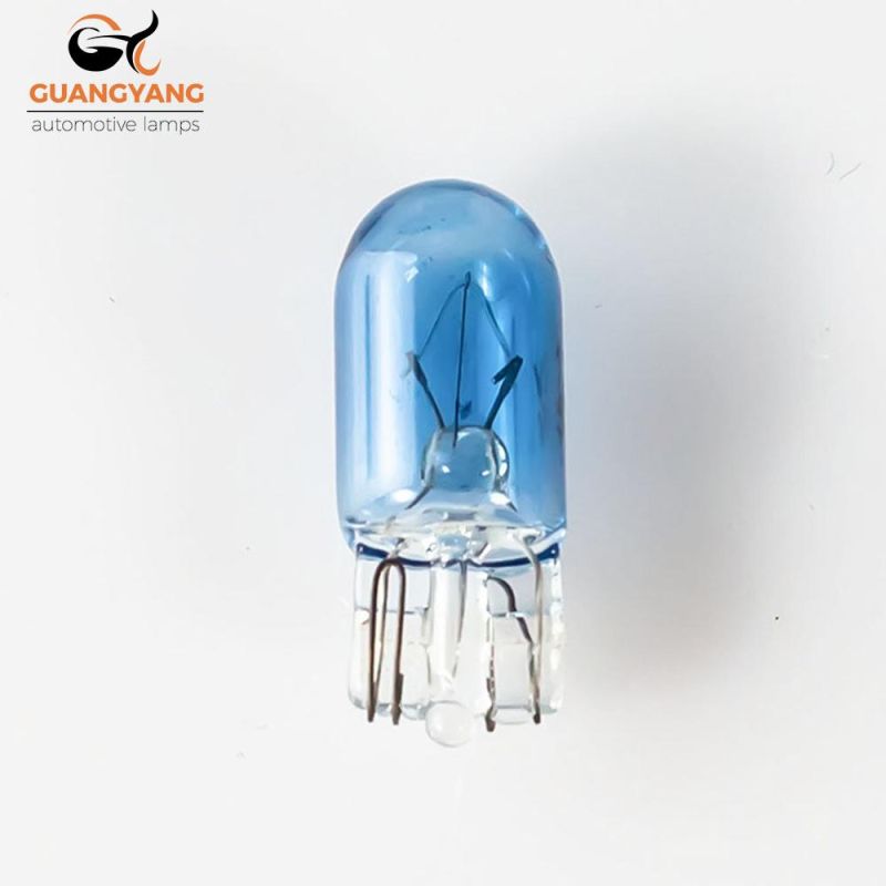 Car Interior Bulb T10 12V 5W Blue Color Halogen Bulb Car Turn Light