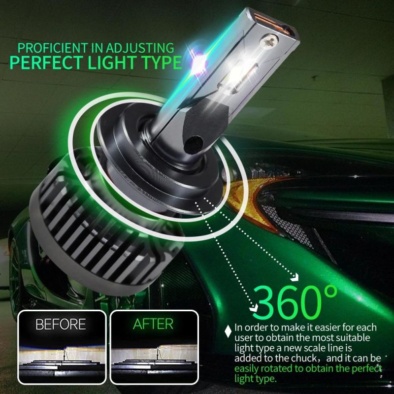 Lt G10 A9 Csp High Power 100W LED Headlight Bombillos H4 9008 Hb2 6000K Focos H4 LEDs with Copper Tube