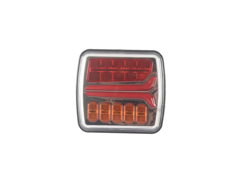 12V-24V Waterproof 24V LED Trailer Truck Tail Lamps Car Rear Taillight with Reversing Running Brake Turn Lights