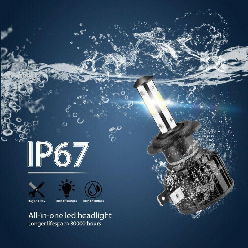 Powerful Super Bright LED Bulb LED Headlight 9005 Hb3 Auto Lamp Car Automobiles LED Head Lamp 12V 24V 8000K Blue Light