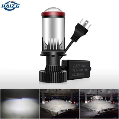 Haizg Super Brightness Spotlight 6000K Fisheye Y8 Lens H4 LED Headlight