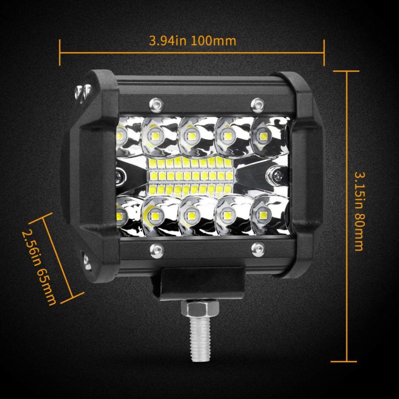 Car LED Work Light Bar Driving Lamp for Offroad Boat Tractor Truck 4X4 4WD SUV Fog Light 12V 24V Headlight for ATV LED Bar