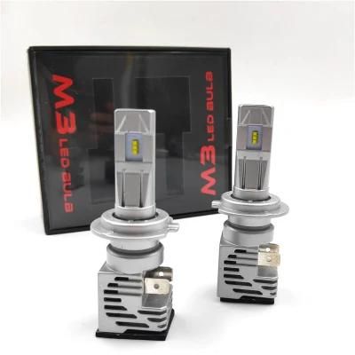 Outstanding H4 H7 LED H11 Car Motorcycle LED Headlight Bulbs M3 Mini High Low Hi Lo Beam Zes Chips 60W 12000lm 6000K Auto Headlights