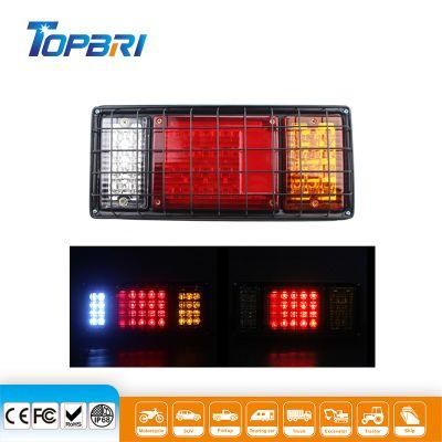 13.5inch Truck Trailer LED Stop Tail Rear Light with Mesher