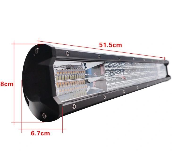 LED Strobe White Amber 3 Rows Light Bar