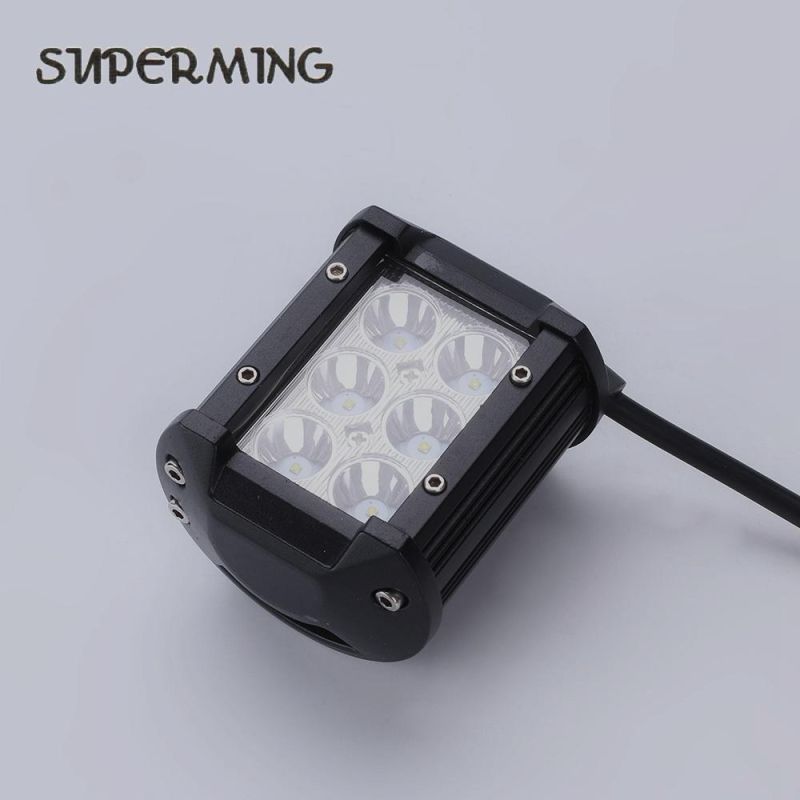 Auto Lights Luz De LED 18W Spot Flood Light Bar for SUV Jeep