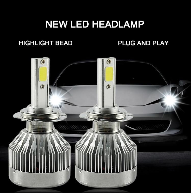 Waterproof Design Car LED Headlight C1 60W 6000lm H1 H3 H4 H7